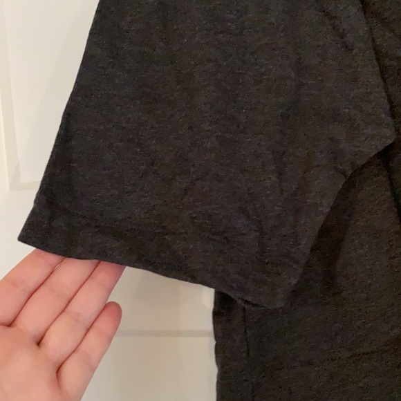 Loft Charcoal To with taupe collar. It has a side Zipper never worn. - Picture 6 of 8